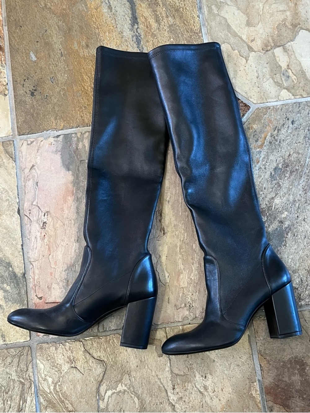 🍃💕NIB Stuart Weitzman Yuliana 85 Black Leather Knee Boot Size 10AA